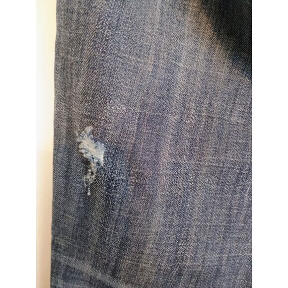 Driftwood Jeans Women Dark Blue 27 Dark Wash Ankle Jean Distressed Stretch Denim - Picture 12 of 16